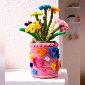 Colorful Kids Craft Vase